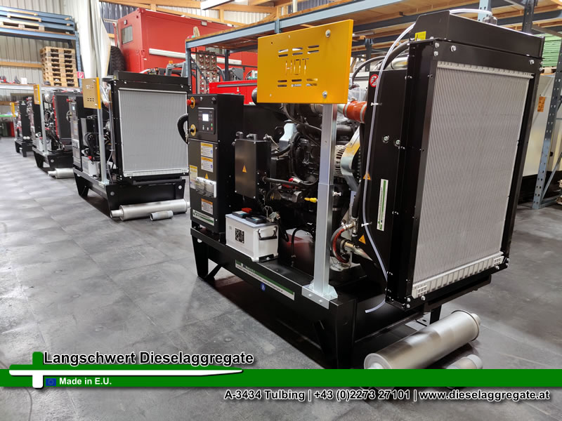 100kVA FPT-Iveco Stromerzeuger in Rahmenbauweise mit AMF-Steuerung für Notstromautomatik