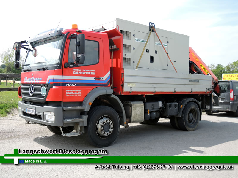 150kVA Volvo-Penta Diesel Stromerzeuger für Inselstromversorgung einer Schottergrube