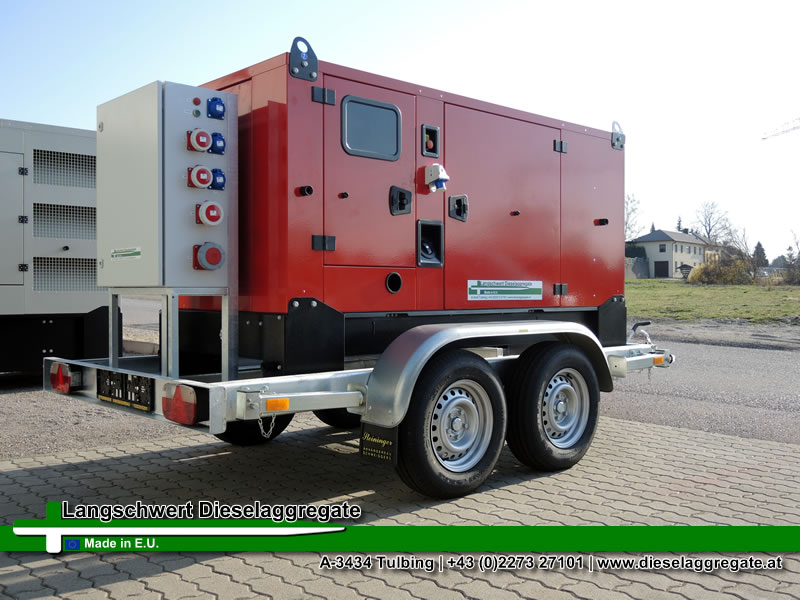 100kVA Feuerwehr Diesel Stromerzeuger Perkins STROMA Anhänger für Hauseinspeisung und Feldbetreib IT/TN-System