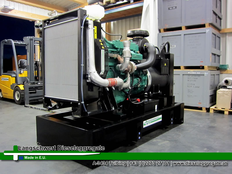 250kVA Volvo-Penta Diesel Notstromaggregat mit Auto-Start bei Netzausfall für die Installation in einem Gebäude